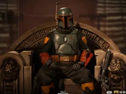 Boba Fett on Throne - Star Wars: The Mandalorian - Art Scale 1/10 - Iron Studios