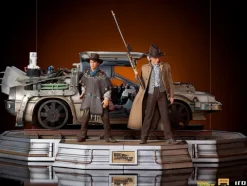 Delorean Full Set Deluxe Back to the Future III Art Scale 1/10 Iron Studios