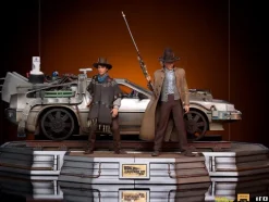 Delorean Full Set Deluxe Back to the Future III Art Scale 1/10 Iron Studios