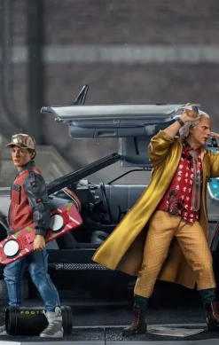 Delorean Full Set Deluxe Back to the Future II Art Scale 1/10 Iron Studios