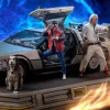 Delorean Full Set Deluxe Back to the Future Art Scale 1/10 Iron Studios