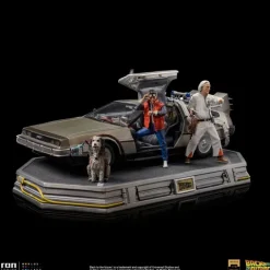 Delorean Full Set Deluxe Back to the Future Art Scale 1/10 Iron Studios