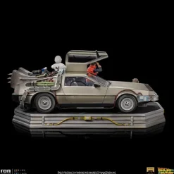 Delorean Full Set Deluxe Back to the Future Art Scale 1/10 Iron Studios