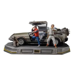 Delorean Full Set Deluxe Back to the Future Art Scale 1/10 Iron Studios