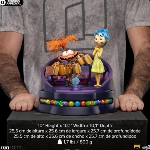 Digital Pre-Order - Statue Joy and Anxiety Deluxe - Inside Out 2 - Art Scale 1/10 - Iron Studios