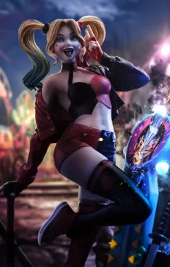 Harley Quinn Deluxe Gotham City Sirens Art Scale 1/10 Iron Studios