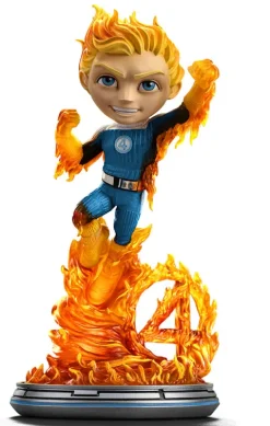 Human Torch (Blue Suit version) The Fantastic Four: First Steps Minico Iron Studios