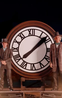 Marty and Doc at the Clock Back to the Future Art Scale 1/10 Iron Studios