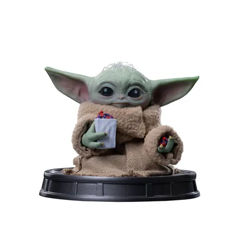 Pre-Order - Statue Grogu Popcorn Time - Mandalorian and Grogu Movie - Grogu Collection - Iron Studios
