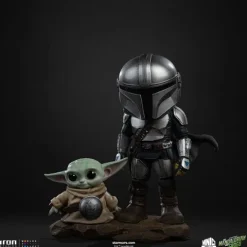 Pre-Order - Statue Mandalorian and Grogu - The Mandalorian and Grogu Movie - MiniCo - Iron Studios