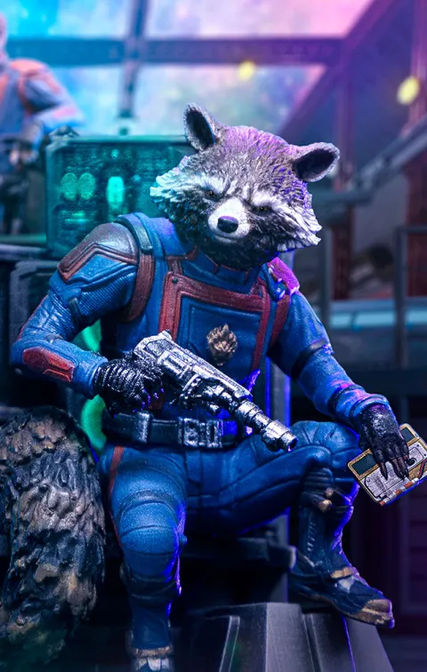 Rocket Raccoon Guardians of the Galaxy 3 Art Scale 1/10 Iron Studios