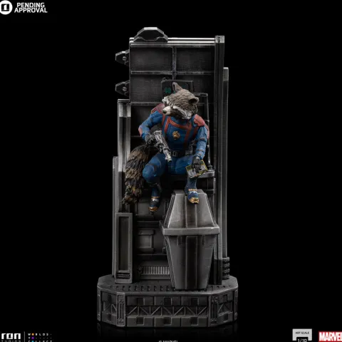 Rocket Raccoon Guardians of the Galaxy 3 Art Scale 1/10 Iron Studios