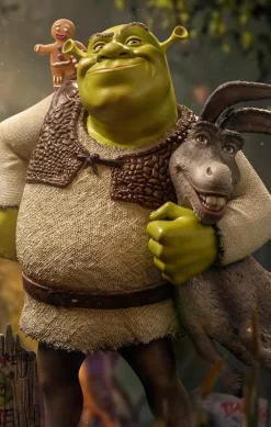 Shrek, Donkey and The Gingerbread Man - Shrek - Art Scale 1/10 - Iron Studios