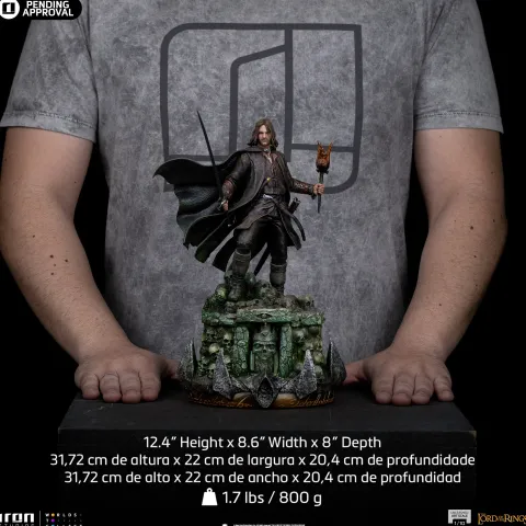 Statue Aragorn Unleashed - The Lord of the Rings - Art Scale 1/10 - Iron Studios