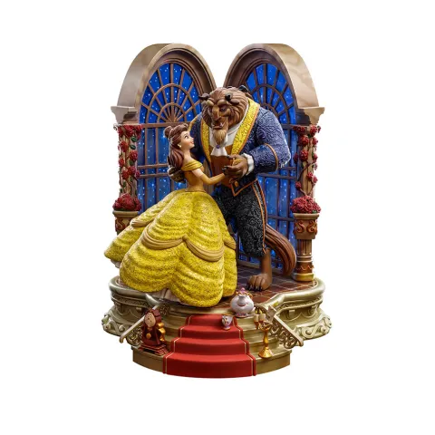 Statue Beauty and The Beast Deluxe Disney 100th Beauty and The Beast Art Scale 1/10 Iron Studios