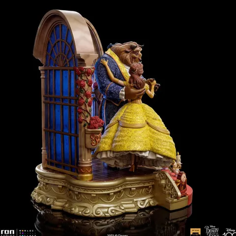 Statue Beauty and The Beast Deluxe Disney 100th Beauty and The Beast Art Scale 1/10 Iron Studios