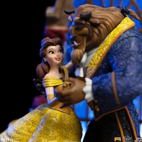 Statue Beauty and The Beast Deluxe Disney 100th Beauty and The Beast Art Scale 1/10 Iron Studios