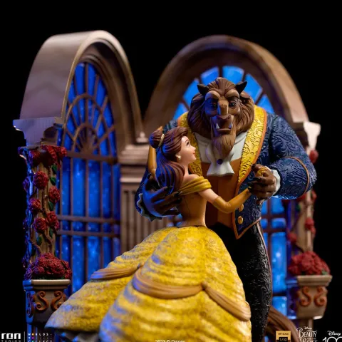Statue Beauty and The Beast Deluxe Disney 100th Beauty and The Beast Art Scale 1/10 Iron Studios