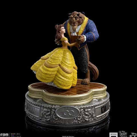 Statue Beauty and The Beast 100 Years Version Disney 100th Beauty and The Beast Art Scale 1/10 Iron Studios