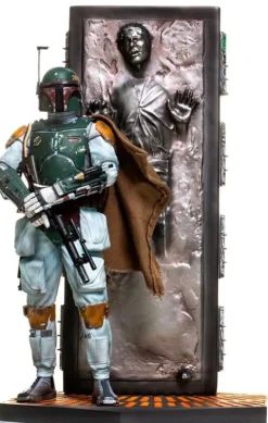 Statue Boba Fett & Han Solo in Carbonite Deluxe - Star Wars - Art Scale 1/10 - Iron Studios