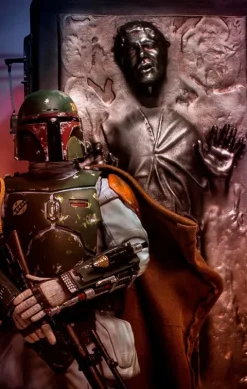 Statue Boba Fett & Han Solo in Carbonite Deluxe - Star Wars - Art Scale 1/10 - Iron Studios
