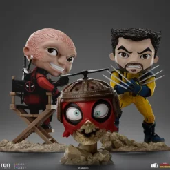 Statue Deadpool, Wolverine and Headpool Deadpool & Wolverine Minico Iron Studios
