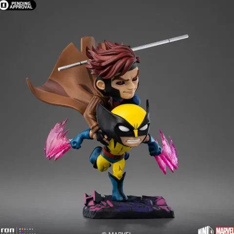Statue Gambit and Wolverine - X-Men '97 - Minico - Iron Studios