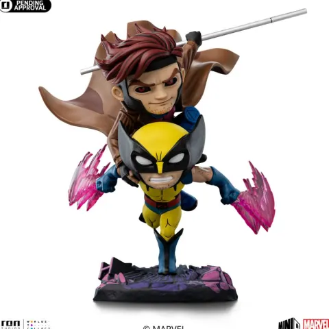 Statue Gambit and Wolverine - X-Men '97 - Minico - Iron Studios