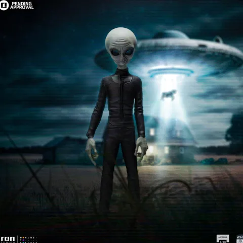 Statue Grey Alien I Want To Believe Art Scale 1/10 Iron Studios
