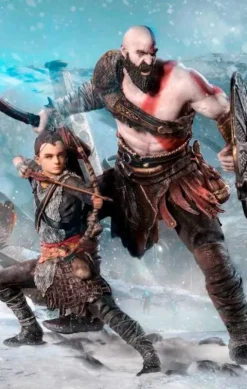 Statue Kratos and Atreus Deluxe - God of War - Art Scale 1/10 - Iron Studios