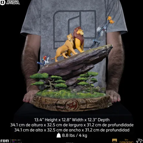 Statue Lion King Deluxe - Disney 100th - The Lion King - Art Scale 1/10 - Iron Studios