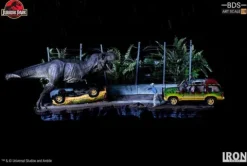 Statue T-Rex Attack - BDS - Art Scale - 1/10 - Jurassic Park - Set A/B - Iron Studios