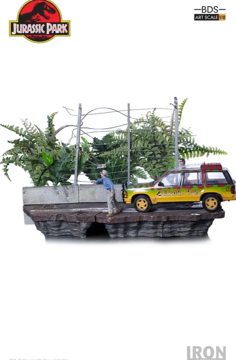 Statue T-Rex Attack - Jurassic Park (SET B) - BDS Art Scale 1/10 - Iron Studios
