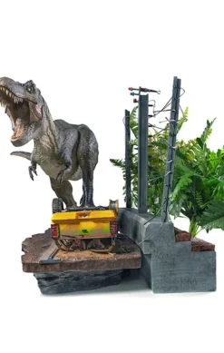 Statue T-Rex Attack (Set A) - Jurassic Park - Art Scale 1/10 - Iron Studios