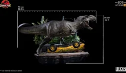 Statue T-Rex Attack (Set A) - Jurassic Park - Art Scale 1/10 - Iron Studios
