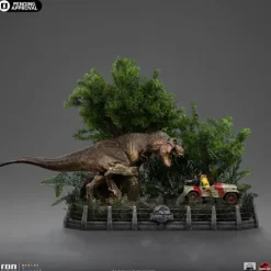 Statue T-Rex Chase - Jurassic Park - Demi Art Scale 1/20 - Iron Studios
