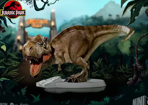 Statue Tyrannosaurus Rex - Jurassic Park - MiniCo - Iron Studios