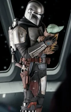 The Mandalorian and Grogu - Star Wars: The Mandalorian - Art Scale 1/10 - Iron Studios