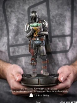 The Mandalorian and Grogu - Star Wars: The Mandalorian - Art Scale 1/10 - Iron Studios