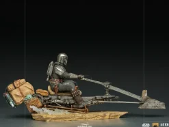 The Mandalorian on Speederbike Star Wars: The Mandalorian Art Scale 1/10 Iron Studios